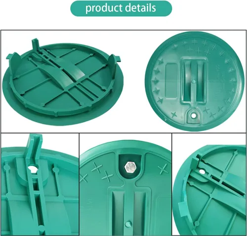 Vista 2 de Tapa de la caja de la válvula de riego de 10 pulgadas, tapa redonda de la caja de la válvula de control de riego por aspersión, una pieza