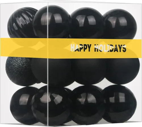 Vista 69 de Bolas pequeñas de Navidad doradas de 1.6 pulgadas, adornos de decoración para árbol de Navidad, bolas colgantes inastillables para decoraciones