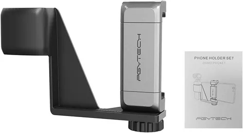 Vista 8 de PGYTECH Soporte de teléfono inteligente de mano de aleación de aluminio con clip de abrazadera con soporte de cardán de tornillo de 1/4 pulgadas