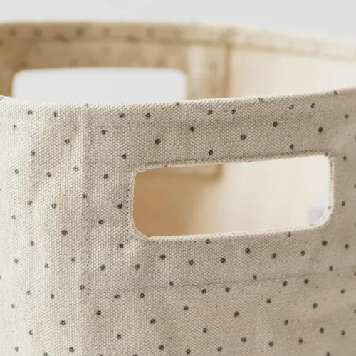 Vista 5 de Stokke Sleepi - Cesta para cambiador de mesa de Pehr, práctico almacenamiento hecho de lona de algodón 100% duradera