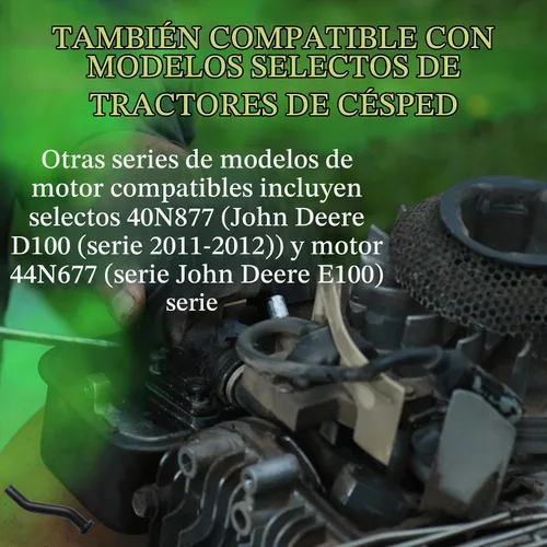 Vista 7 de Paquete de 2 mangueras de vacío de goma 596163 de 3 pulgadas, compatible con B&S John Deere D125 D130 D140 D160 D170, repuesto para tractor