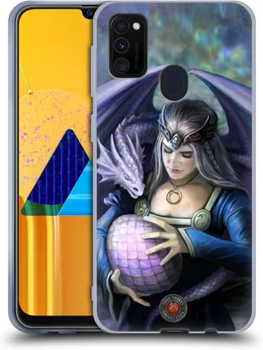 Vista 154 de Head Case Designs Officially Licensed Anne Stokes God's Hammer Guardian Dragons Gel Case [Military Grade Protection] Compatible with Samsung Galaxy