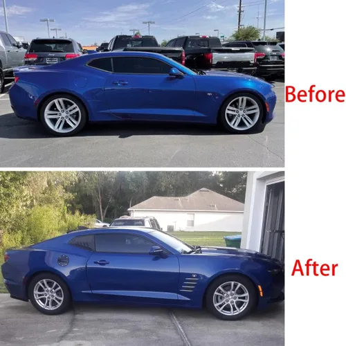 Vista 2 de MICROCK Tapa del tanque de gasolina cubierta de puerta de llenado de combustible para Chevrolet Camaro 2016 2017 2018 2019 2020 2021 2022 2023 2024