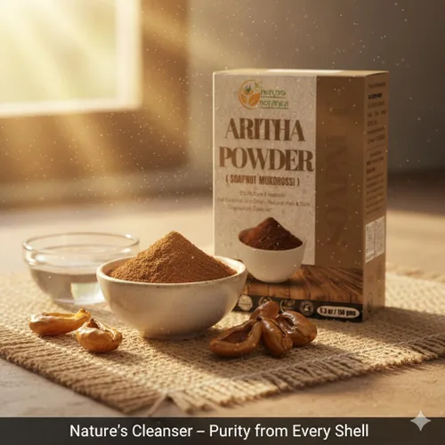Vista 3 de Herbs Botanica Aritha Powder 5.3 oz (150 g) Reetha Puro (Soapnut) Polvo de frutas – Sapindus Mukorossi Limpiador natural para cabello y piel