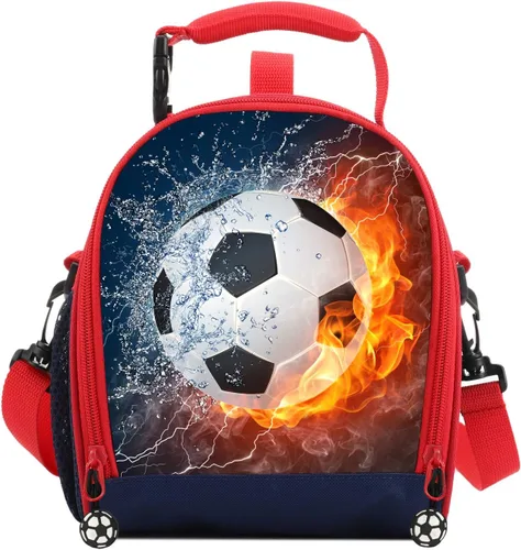 Vista 8 de Lonchera para niños, reutilizable, multiconvertible, aislante, térmica, con correa para el hombro, lonchera, mochila, sándwich, bolsas para niñas