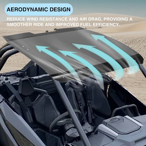 Vista 2 de KUAFU Cubierta de techo de aluminio, 1 pieza compatible con Polaris RZR PRO XP/RZR Turbo R 2 plazas 2020-2025 para accesorios Pro XP, repuesto