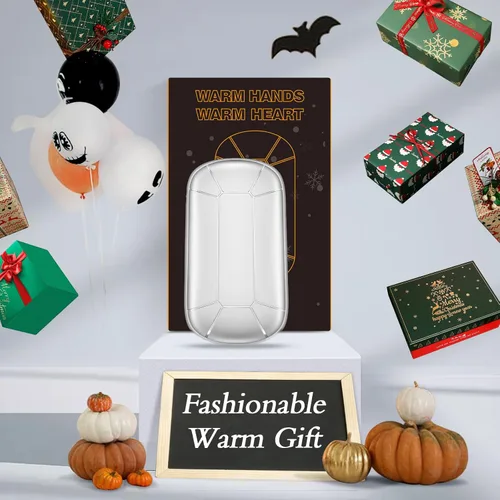 Vista 12 de Hand Warmers Rechargeable, Portable Electric Hand Warmer, Double-Sided Heating USB Pocket Heater Therapy Great for Raynauds, Hunting, Golf, Camping