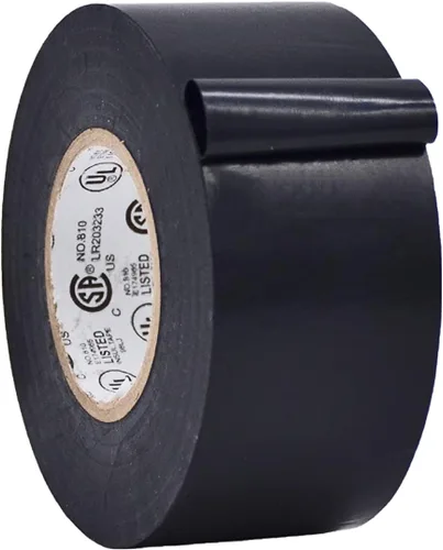 Vista 49 de WOD ETC766 - Cinta eléctrica negra de grado profesional para uso general, núcleo listado UL/CSA. Cinta adhesiva de goma de vinilo: 1 pulgada x 66