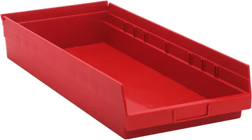 Vista 3 de Quantum qsb116bk Negro Economía Shelf Bin, 23 – 5/8" X 11 – 1/8" x 4" Tamaño (Pack de 6)