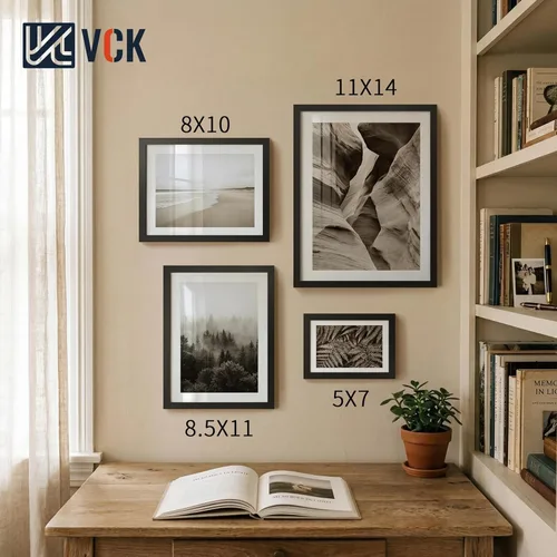 Vista 76 de VCK Portarretratos de madera negra de 5 x 7 pulgadas, para colgar en la pared, galería o mesa, 1 paquete
