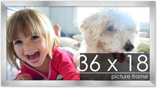 Vista 248 de Marco de madera de peltre plateado de 3 x 4 pulgadas, acrílico UV, respaldo de tablero de espuma y accesorios para colgar, marco de 3 x 4 pulgadas