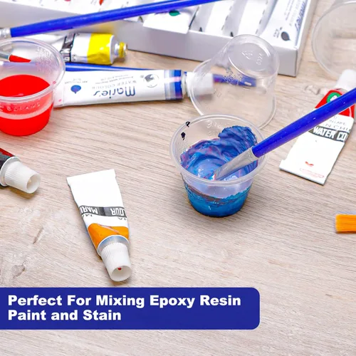 Vista 6 de ReliMedPro Vasos medicinales desechables graduados, paquete a granel de 100, vaso medidor de plástico pequeño de 1 oz (30ml) para medicamentos