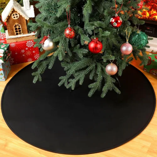 Vista 6 de Timgle Tapete para árbol de Navidad, tapete de silicona resistente para árbol de Navidad, protector de suelo impermeable para árbol de Navidad