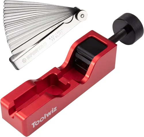 Vista 10 de Herramienta Toolwiz para hueco de bujías con medidor de sensor de 32 hojas de acero, herramienta de separación para la mayoría de bujías roscadas