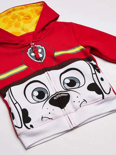 Vista 3 de Disfraces de Patrulla Canina para niños pequeños con capucha y rostro grande de Nickelodeon - Personaje, cremallera, 2T