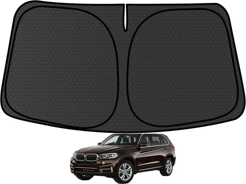 Vista 60 de X1 F48 Parasol plegable personalizado para parabrisas para 2016 2017 2018 2019 2020 2021 2022 X1 F48 Protector de sol para ventana delantera