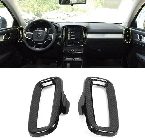 Vista 4 de LIRU - Moldes de bisel de ventilación de salida de aire para interior izquierdo y derecho para Volvo XC40 2018-2020