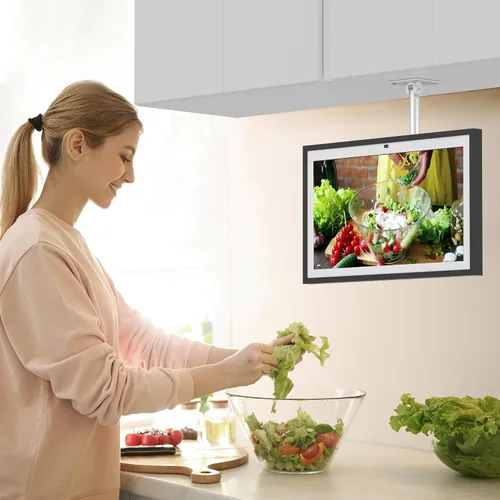 Vista 8 de Almoz - Soporte para debajo del gabinete para Echo Show 15/21, montaje de Altura-Negro