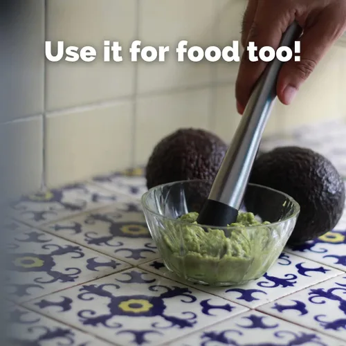 Vista 6 de Muddler de bebidas para cócteles, 8 pulgadas anticuado/menta julep/Mojito Muddler, bartend de acero inoxidable, herramienta de muddler de cocina