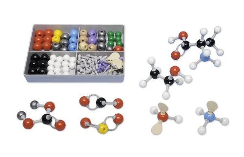 Vista 2 de Molymod MMS-009 Modelo molecular de química inorgánica/orgánica, Set de estudiante (52 partes de átomos)