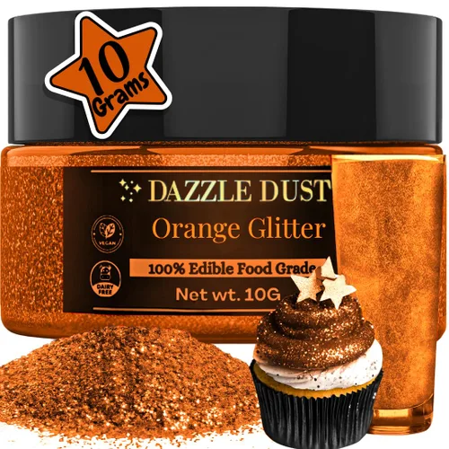 Vista 7 de Dazzle Dust Gránulos comestibles con purpurina para decoración de pasteles, bebidas, galletas, glaseado, decoración de postres, brillo brillante