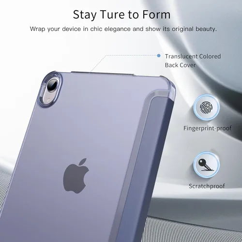 Vista 7 de MoKo Funda para iPad mini 7 (A17 Pro) Generación 2024, Funda para iPad mini 6 2021, Funda Protectora Delgada y Ligera de 8.3 Pulgadas con Carcasa