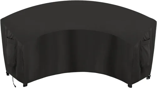 Vista 28 de OutdoorLines Funda seccional curvada impermeable para exteriores, resistente a los rayos UV, resistente al viento, para terraza, césped y patio