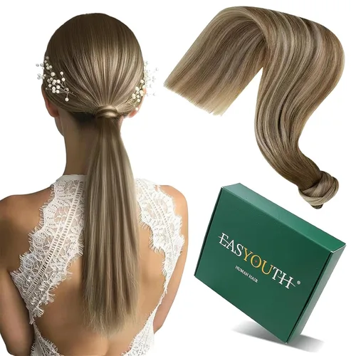 Vista 64 de Easyouth - Extensiones de cabello humano estilo halo con alambre