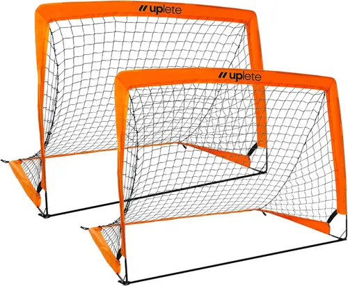 Portable Soccer Goals – Set of 2 & with Accessories | Durable, Easy-to-Set-Up Kids Soccer Nets for Backyard & Outdoor Play | Ideal Gift for Young