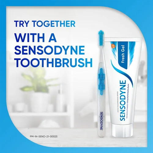 Vista 7 de Sensodyne Pasta de Dientes Sensible Gel Fresco - 2.65 oz