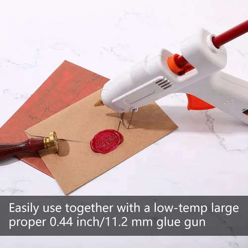 Vista 7 de Nuanchu 26 barras de cera para sellar pistolas de pegamento para sellos de cera y letras retro vintage, sellado de pistola de pegamento