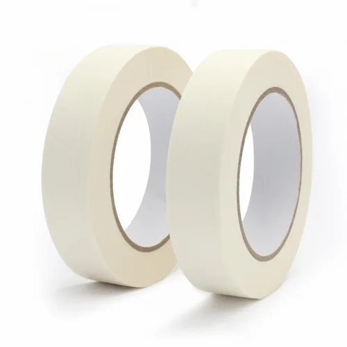Cinta adhesiva de 1 pulgada x 55 yardas x 2 rollos, 328 pies en total, cinta de pintor beige y blanca de uso general para manualidades, bricolaje,