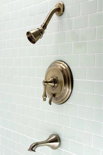 Vista 2 de Kingston Brass KB36330AL - Grifo de restauración para bañera y ducha, 7.13 x 4.94 x 7.5, latón antiguo