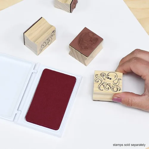 Vista 2 de READY 2 LEARN Bloc de sellos perfumados, cereza, rojo, no tóxico, resistente a la decoloración, suministros de arte divertidos para niños