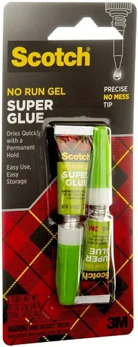 Vista 6 de Scotch Super Glue Gel, 0.07 onzas, paquete de 2, se seca rápidamente con un agarre permanente (AD112)