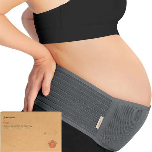 Vista 9 de Bandas de vientre de maternidad 2 en 1 para mujeres embarazadas - Fácil de usar, banda de apoyo para el vientre para espalda, pelvis, cadera