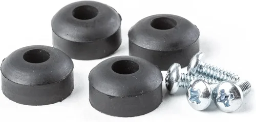 Dunlop ECB151 pies de caucho con tornillos, 4 por bolsa