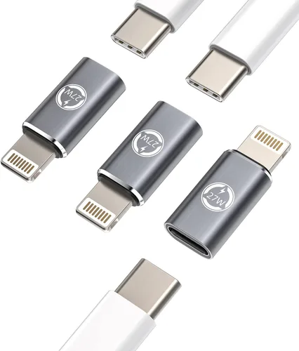 Vista 12 de Adaptador Lightning hembra a USB C macho cargador tipo C (paquete de 3) compatible con iPhone compatible con Samsung Galaxy Note S10 S20 S21 LG