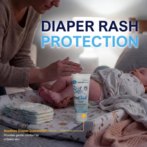 Vista 4 de MED PRIDE Skin Protectant 3.5.oz Ungüento para la erupción del pañal, crema de óxido de zinc para bebés con vitamina A, D y E, sin parabenos, crema