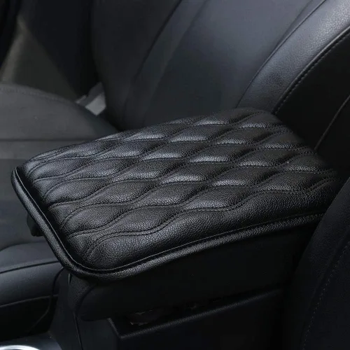 Vista 6 de Funda para Consola Central de Coche, Almohadillas para Reposabrazos de Consola, Cojín de Reposabrazos de Coche de Cuero PU, Protector de Almohadilla