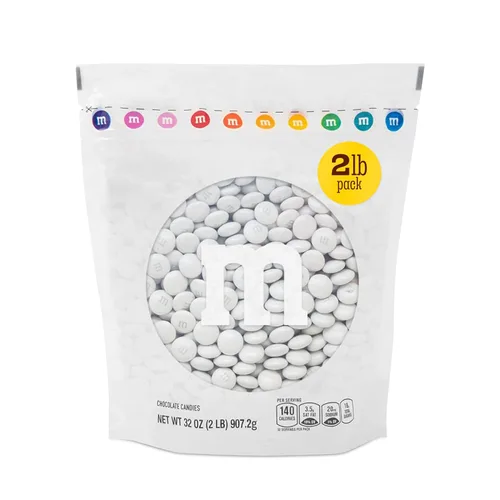Vista 11 de M&M's - Bolsa de dulces de un solo color, de chocolate con leche, a granel.
