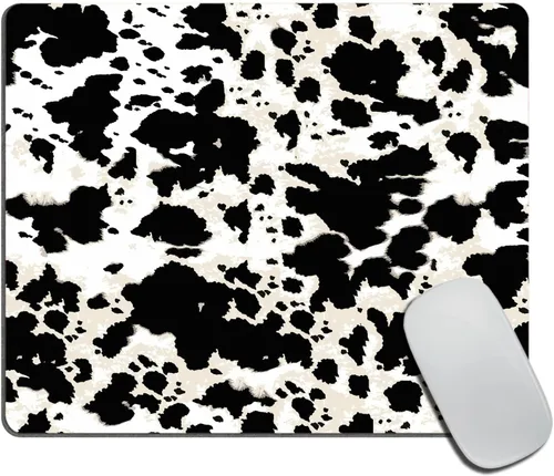 Vista 6 de Alfombrilla de mouse rectangular de goma antideslizante para computadora portátil de oficina y hogar, 9.5 x 7.9 x 0.12 pulgadas Funny Cat