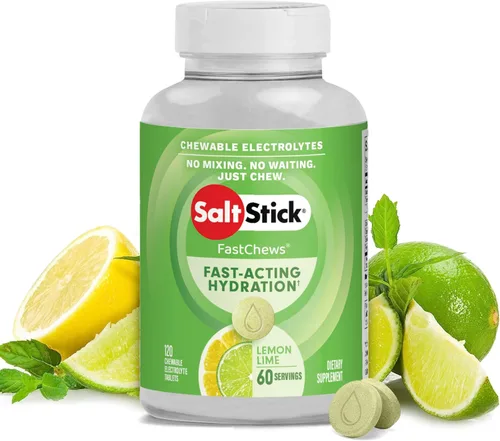 Vista 17 de SaltStick Electrolyte FastChews Pastillas de electrolitos masticables, pastillas de sal para corredores, electrolitos para deshidratación, coco