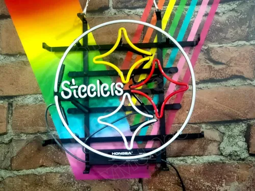 Vista 4 de Queen Sense 12"x12" Steelers Neon Sign Light Man Cave Bar Pub Beer Gift Neon Lamp A114PS