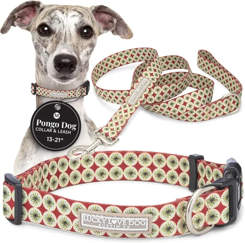 Vista 63 de Lucky Love Dog - Collar de perro ajustable con hebilla de fácil clic para pequeños a grandes, duradero y cómodo para perros machos y hembras, collar