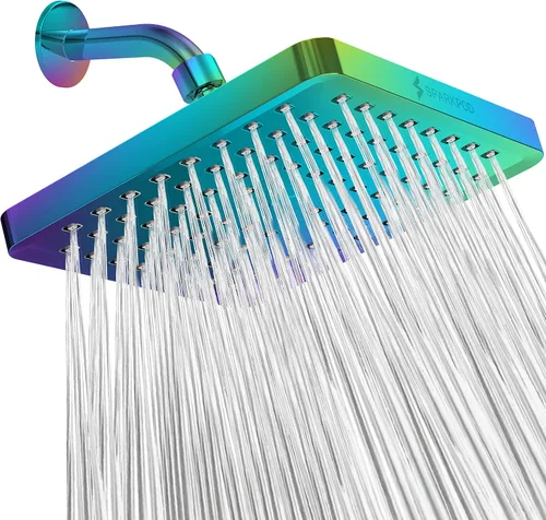 Vista 36 de SparkPod Cabezal de ducha – Lluvia de alta presión – Diseño de lujo de alta calidad – Reemplazo ajustable fácil de limpiar para tus cabezales