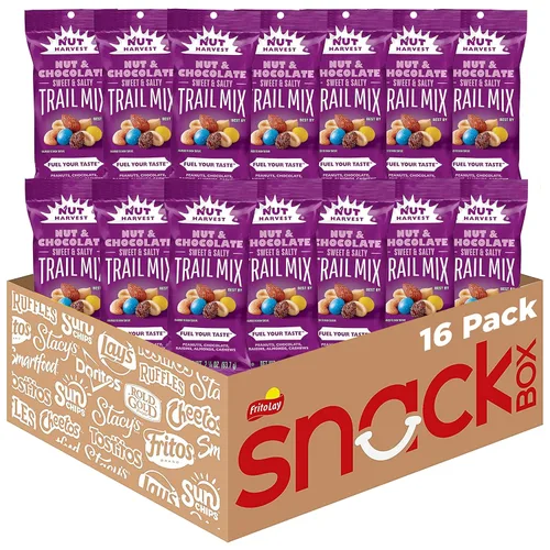 Nut Harvest, Mezcla de nueces y chocolate, 2.25 onzas (paquete de 16)