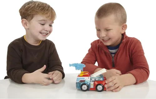 Vista 6 de Transformers Playskool Heroes Rescue Bots Energize Heatwave El Bot de Fuego juguete transformable robot de acción, figuras para niños de 3 años