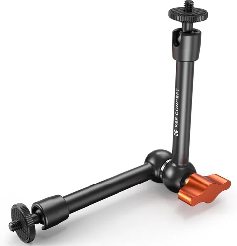 Vista 11 de K&F CONCEPT Kit de Abrazadera de Brazo Mágico de 9.8" con Tornillo de Rosca de 1/4" y 3/8", Cabezales Esféricos de 360°, Soporte de Cámara de Brazo