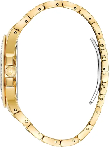 Vista 2 de Bulova Reloj de cuarzo para hombre, acero inoxidable, dos tonos (Modelo 98B174), Tono dorado, Cronógrafo, movimiento de cuarzo